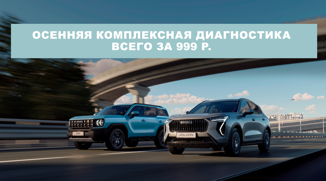 Осенняя диагностика всего за 999₽ !