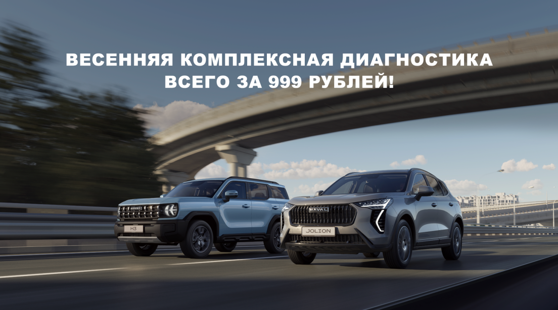 Весенняя диагностика всего за 999₽ !